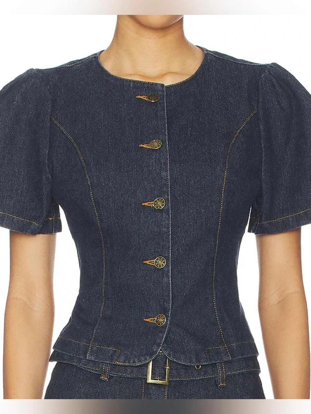 Lioness Femme Top in Denim with Tags Never Worn